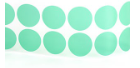 Circle Polyester DC .500 3.5Mil Green w/ liner 2000/Roll