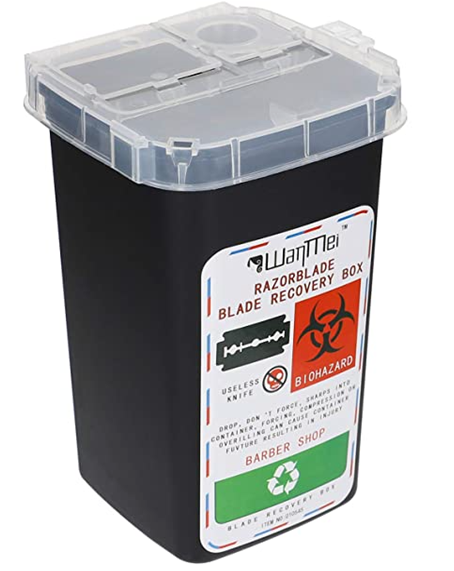 Razor Blade Utility Dispenser Recycling Box Black