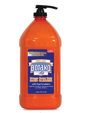 Orange Heavy Duty Hand Cleaner with Scrubbers, 3 Liter Pump Bottle