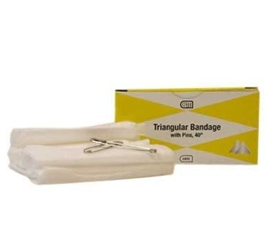 Bandage Triangular 40" With Pins 10/BX 48/CS