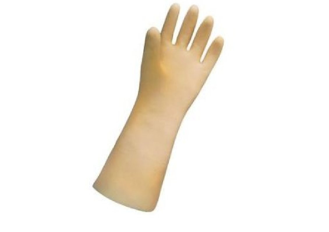 Glove Tri-Polymer 14" Trionic 8-8.5 (Med) Pair Bagged 6DZ/CS