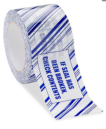 Tape Sealing 3x110yd 2.0MIL Security Blue/White 24RL/CS