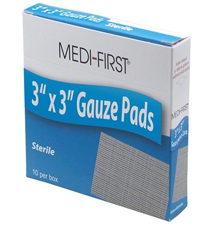 Gauze Pads 3x3 Sterile 10/BX 48/CS