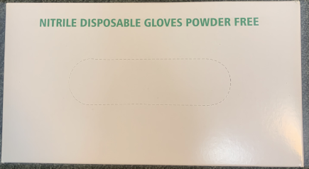 Glove Nitrile 9" 3.5 P/F Blue Industrial Medium 100/BX 10/CS