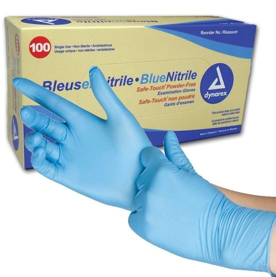 Glove Disposable Nitrile Large 100/BX 10/CS