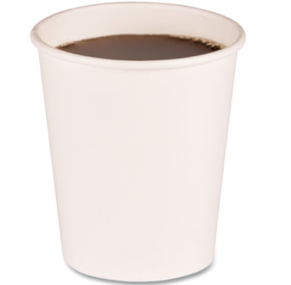 Cup Paper 10oz Hot Dart White 1000/CS