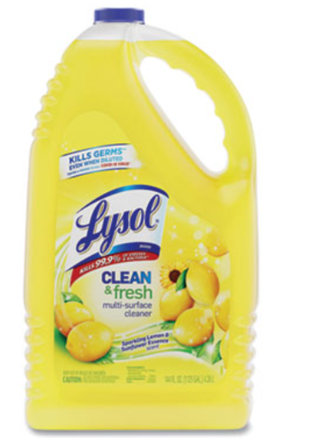 Cleaner Lysol Multi-Surface Lemon/Sunflower Essence Scent 144oz