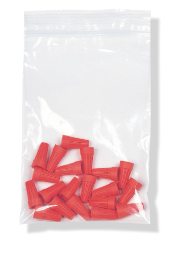 Bag Poly 2x2 4Mil Clear Ziplock 1000/CS