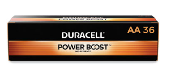 Batteries 'AAA' Power Boost Copper Top Alkaline Duracell 36/BOX