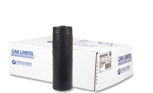 Bag Can Liner 33x40 16Mic High-Density Black 25/RL 10/CS 250/CS