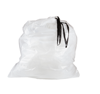 Bag Can Liner 36.5x44.5 1.0Mil Drawstring White 25/RL 4/CS 100/CS 64/PLT