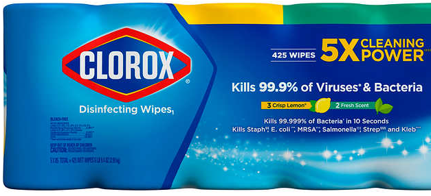 Wipes Clorox 3-Crisp Linen 2-Fresh Scent 5/85/PKG