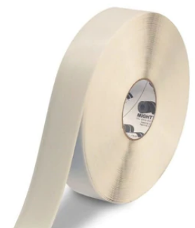 Tape Aisle Marking 2x100' White Heavy Duty 50Mil Mighty Line Beveled