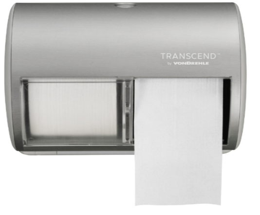 Toilet Tissue Dispenser Transcend Small Core Faux Stainless 2/CS