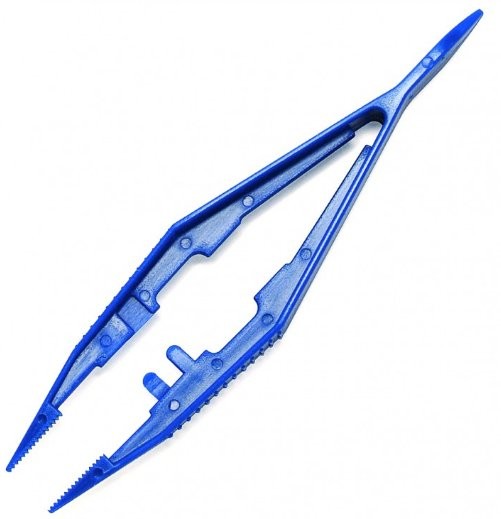 Tweezers Plastic Disposale 100/BG 1/CS