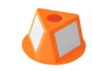 Cone For Inventory Control With Dry Erase Decals Orange