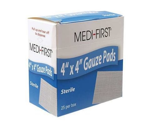 Gauze Pads 4x4 Sterile 25/BX 12/CS