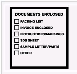 Packing List Envelopes 5.5x10" "Documents Enclosed" Clear 1000/CS