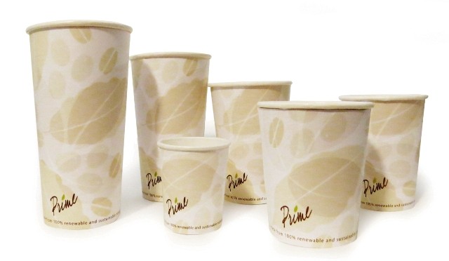 Cup Paper 12oz. White Hot Compostable 1000/CS