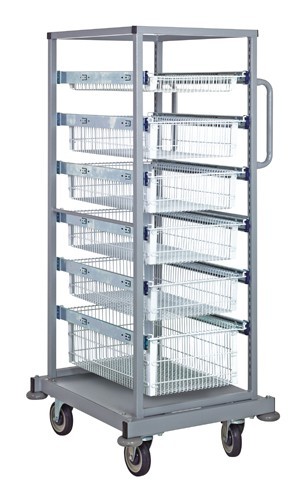 Partition store single bay carts - complete packages 