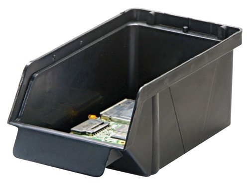 Conductive Stack and Lock Bin 7" x 3-7/8" x 2-7/8"