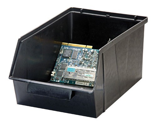 Conductive Stack and Lock Bin 13-1/2" x 8-1/8" x 6-1/8"