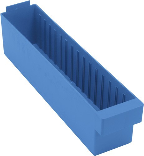Super Tuff Euro Drawers 17-5/8" x 3-3/4" x 4-5/8" Blue