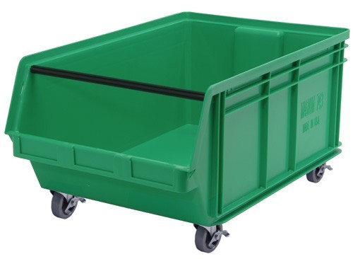 Mobile Magnum Bin 29" x 18-3/8" x 14-7/8" Green