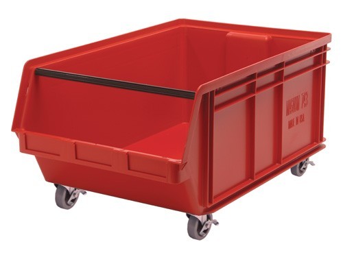 Mobile Magnum Bin 29" x 18-3/8" x 14-7/8" Red