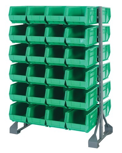 Single & double sided rail units -- complete packages 36" x 20" x 53" Green