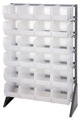 Rail units -- complete packages with clear-view bins 36" x 15" x 53"