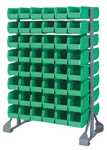Single & double sided rail units -- complete packages 36" x 20" x 53" Green