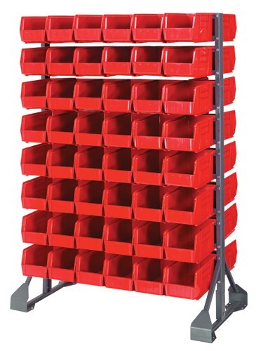 Single & double sided rail units -- complete packages 36" x 20" x 53" Red