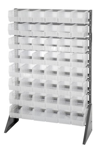 Rail units -- complete packages with clear-view bins 36" x 15" x 53"