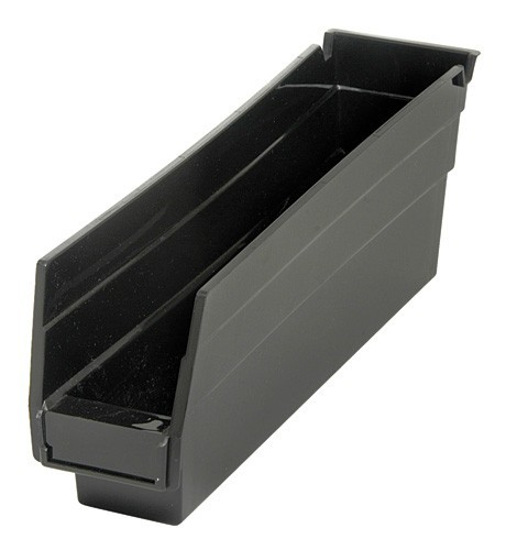 Economy Shelf Bin 11-5/8" x 2-3/4" x 4" Black