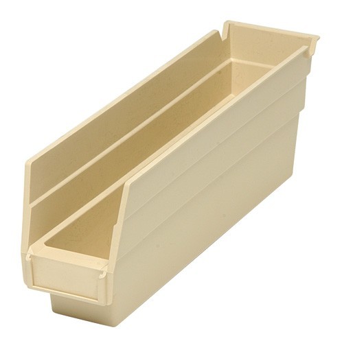 Economy Shelf Bin 11-5/8" x 2-3/4" x 4" Ivory