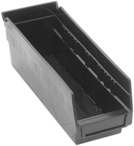 Economy Shelf Bin 11-5/8" x 4-1/8" x 4" Black