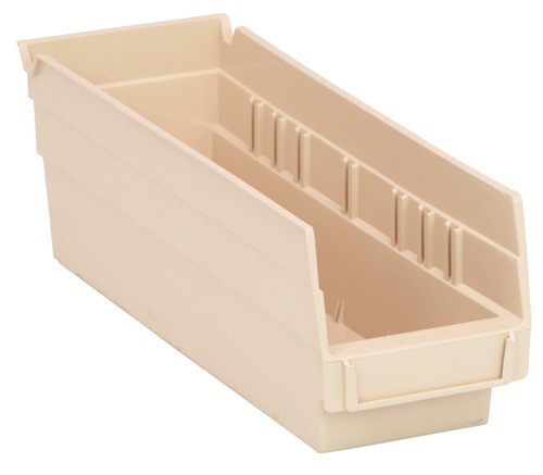 Economy Shelf Bin 11-5/8" x 4-1/8" x 4" Ivory