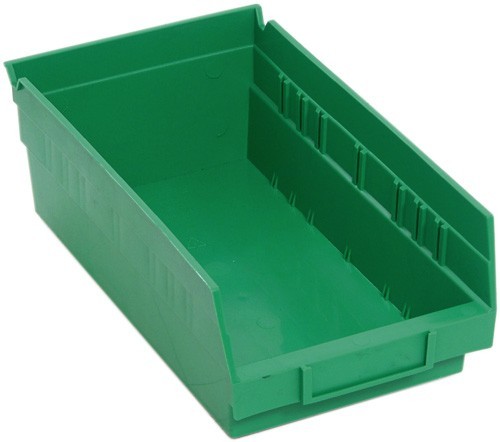 Economy Shelf Bin 11-5/8" x 6-5/8" x 4" Green