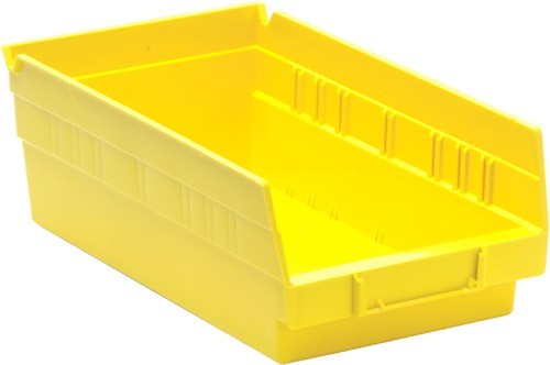 Economy Shelf Bin 11-5/8"" x 6-5/8"" x 4"" Yellow