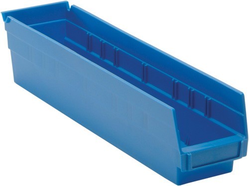 Economy Shelf Bin 17-7/8" x 4-1/8" x 4" Blue