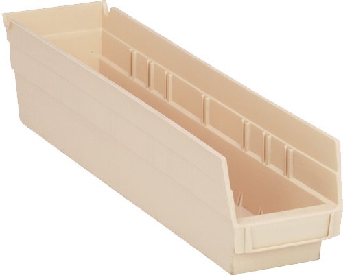 Economy Shelf Bin 17-7/8" x 4-1/8" x 4" Ivory