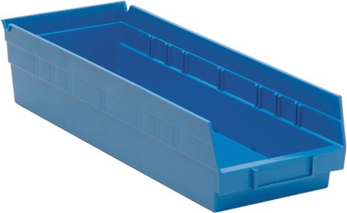 Economy Shelf Bin 17-7/8" x 6-5/8" x 4" Blue