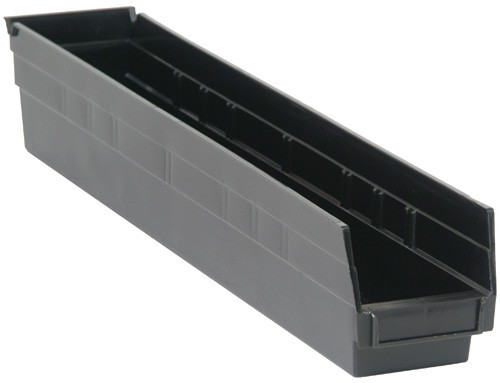 Economy Shelf Bin 23-5/8" x 4-1/8" x 4" Black