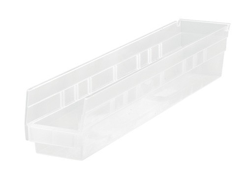 CLEAR-VIEW Economy Shelf Bin 23-5/8" x 4-1/8" x 4"