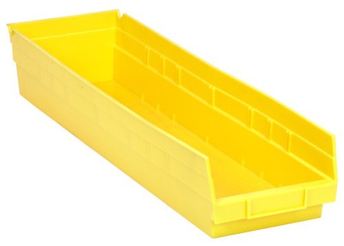 Economy Shelf Bin 23-5/8" x 6-5/8" x 4" Yellow