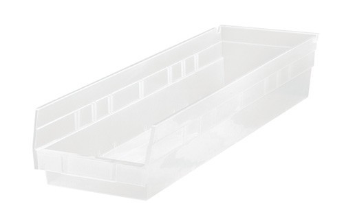 CLEAR-VIEW Economy Shelf Bin 23-5/8" x 6-5/8" x 4"