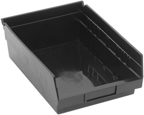 Economy Shelf Bin 11-5/8" x 8-3/8" x 4" Black