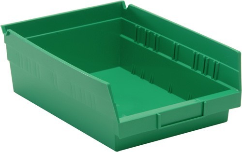 Economy Shelf Bin 11-5/8" x 8-3/8" x 4" Green