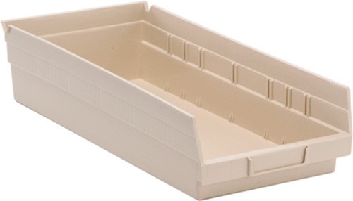 Economy Shelf Bin 17-7/8" x 8-3/8" x 4" Ivory